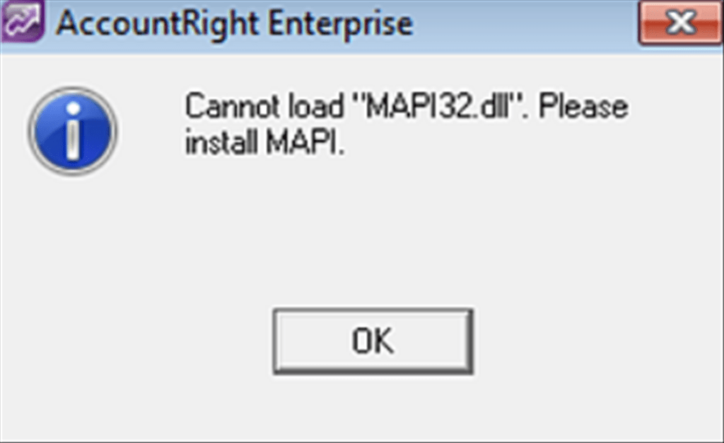 msmapi32 dll prospects error