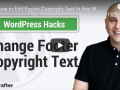 How to Edit Footer Copyright Text In Any WordPress Theme