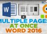 How to Display Two Pages at Once on Screen in Word | How to View Multiple Pages at Once in Word